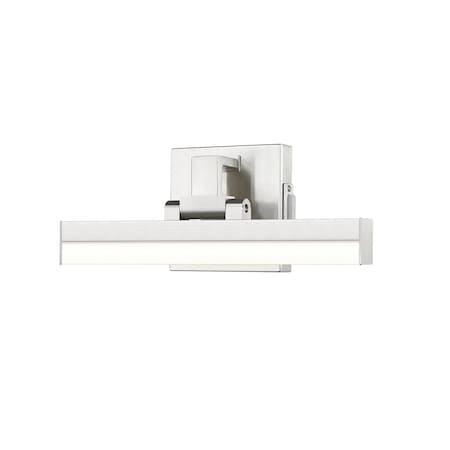 Z-Lite Liam Vanity, 1-Light, 13 In.W x 3 In.L x 5 In.H, Brushed Nickel/Frosted 1009-13W-BN-LED